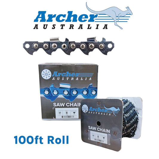 Archer Saw Chain, 100ft, 3/8LP .050, Full Chisel