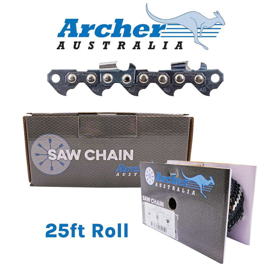Archer Saw Chain, 25ft, 3/8 .058, Full Chisel