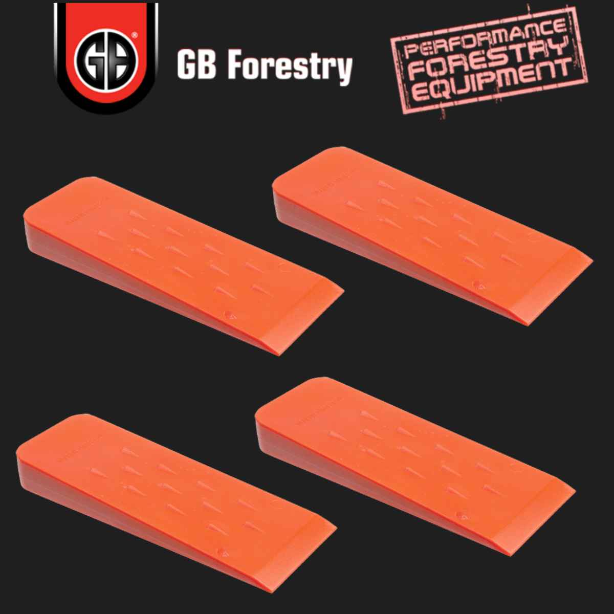 GB Felling Wedge 7 1/2"  Orange Plastic 4-Pack