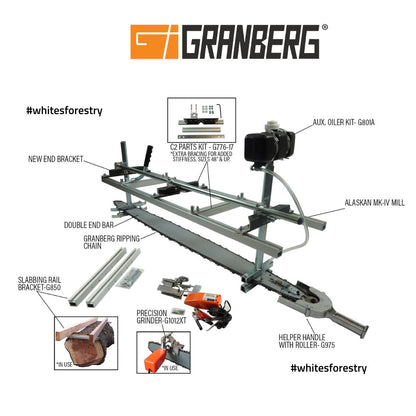 Granberg® Alaskan® MK1V 30" 3/8" Mill, Bar & Chain Kit