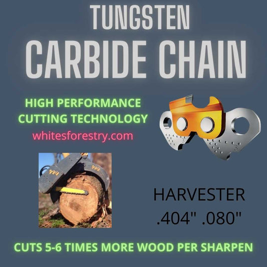 Tungsten Carbide Tip Chain .404" .080" 100ft Harvester