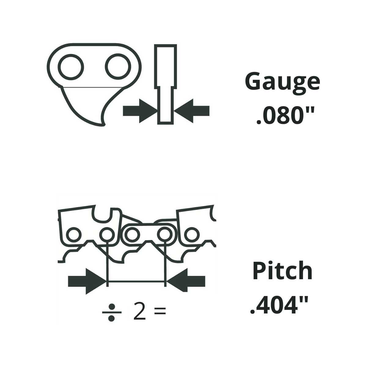 Tungsten Carbide Tip Chain .404" .080" 100ft Harvester