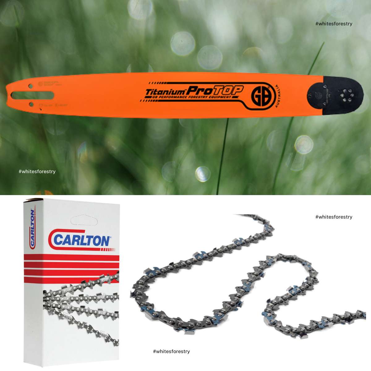 GB ProTop Bar + Carlton Chain 3/8" .063" Fits SN D025 Stihl