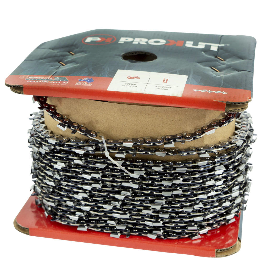 Chainsaw Chain PROKUT® 3/8" .058" Full Chisel, Skip-Tooth, 100ft Roll