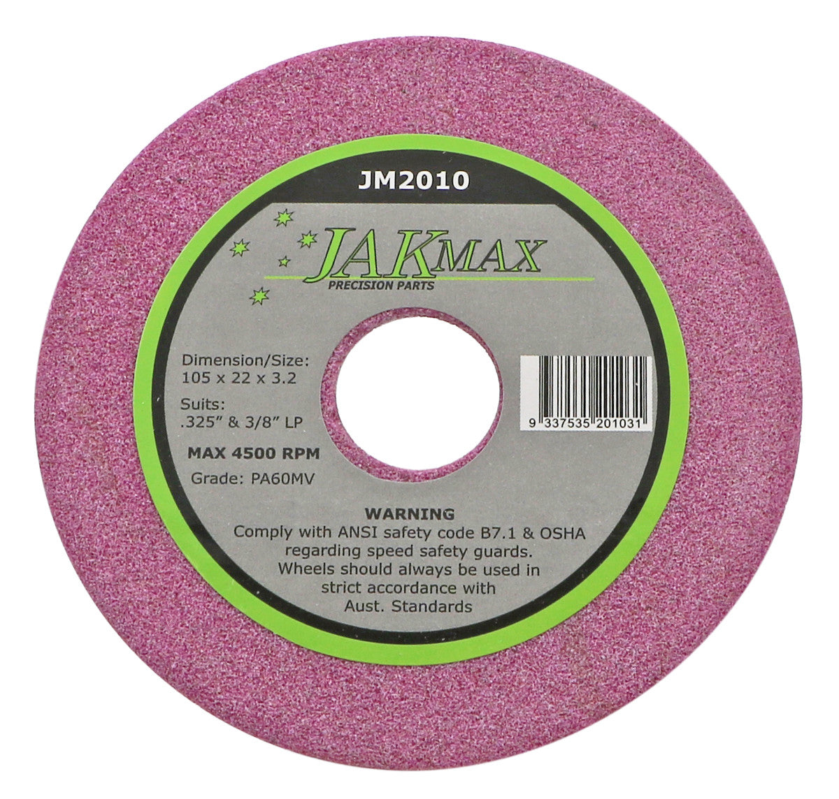 Chainsaw Sharpening Disc Jaxmax 105mm x 22mm x 3mm