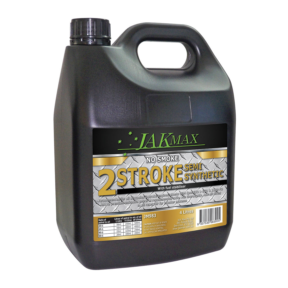 2 Stroke Oil Semi-Synthetic - 4 Litre Jaxmax