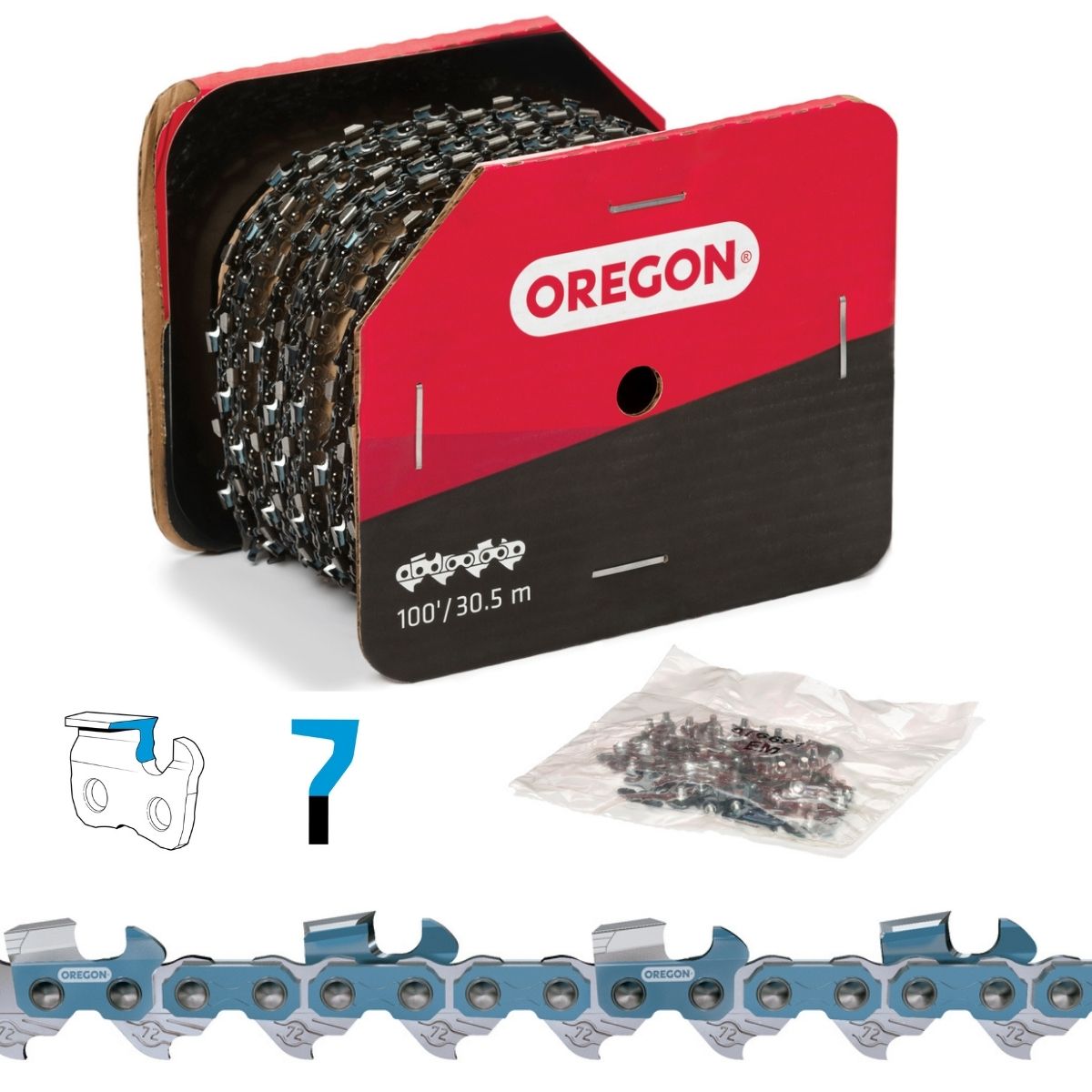 Oregon Chainsaw Chain 72EXL 3/8" .050" 100ft Full Chisel